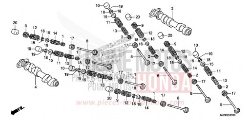 CAMSHAFT/VALVE (FRONT) VFR800FH de 2017